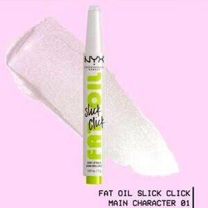 NYX Fat Oil Slick Click Vegen Lip Balm- 'Main Character' - NWT